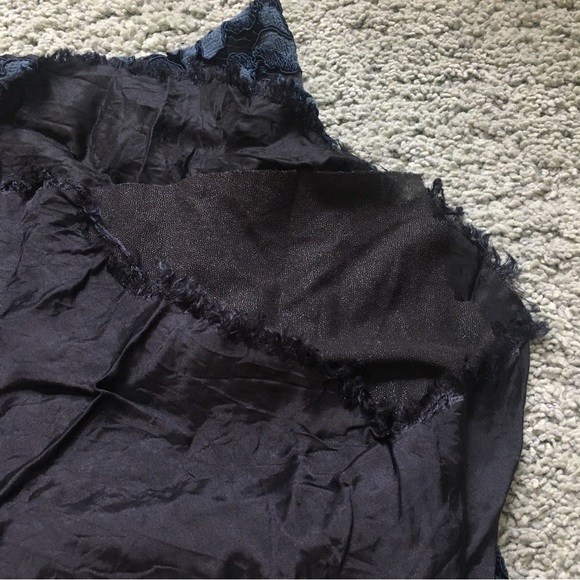 Zara Blue Floral Lace A-Line Skirt, S - Picture 6 of 11